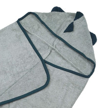 Load image into Gallery viewer, Personalised Hooded Dinosaur Towel