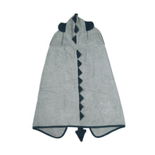 Load image into Gallery viewer, Personalised Hooded Dinosaur Towel
