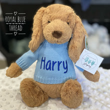 Load image into Gallery viewer, Personalised Jellycat Sweater Jumper - Blue