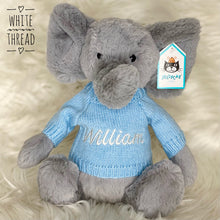 Load image into Gallery viewer, Personalised Jellycat Sweater Jumper - Blue