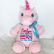 Load image into Gallery viewer, Personalised Pink Unicorn Cubby