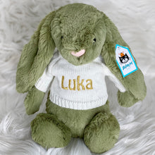 Load image into Gallery viewer, Personalised Jellycat Sweater Jumper - Ivory White