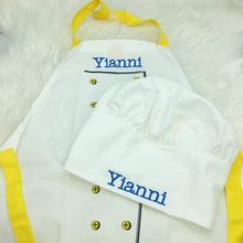 Load image into Gallery viewer, Personalised Child’s Chef Set apron hat