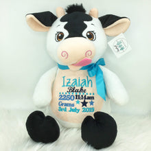 Load image into Gallery viewer, Personalised Signature Cow Teddy