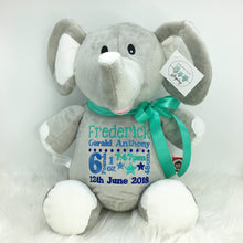 Load image into Gallery viewer, Personalised Grey Elephant
