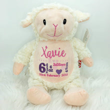 Load image into Gallery viewer, Personalised Fluffy Lamb Cubby