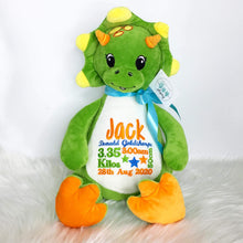 Load image into Gallery viewer, Personalised Dinosaur Teddy