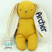 Load image into Gallery viewer, Personalised Alimrose Bobby Floppy Bunny 25CM - BUTTERSCOTCH LINEN