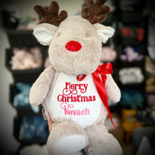 Load image into Gallery viewer, Personalised Red Nose Reindeer