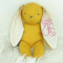 Load image into Gallery viewer, Personalised Alimrose Bobby Floppy Bunny 25CM - BUTTERSCOTCH LINEN