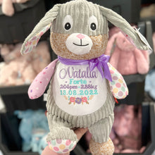 Load image into Gallery viewer, Personalised Harlequin Bunny Bubblegum