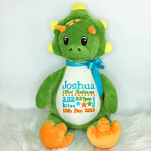 Load image into Gallery viewer, Personalised Dinosaur Teddy