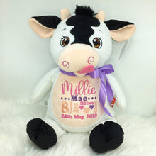 Load image into Gallery viewer, Personalised Signature Cow Teddy