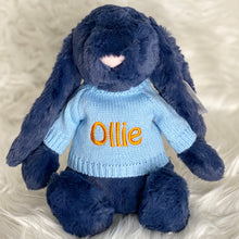 Load image into Gallery viewer, Personalised Jellycat Sweater Jumper - Blue