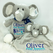 Load image into Gallery viewer, Personalised Grey Elephant
