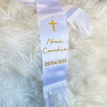 Load image into Gallery viewer, Personalised Baptism Christening Stole Ribbon