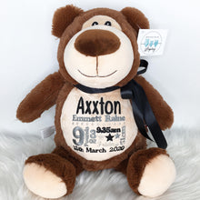 Load image into Gallery viewer, Personalised Brown Bear Cubby