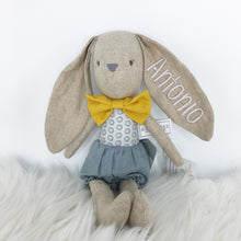 Load image into Gallery viewer, Personalised Alimrose Baby Boy Bunny 26cm