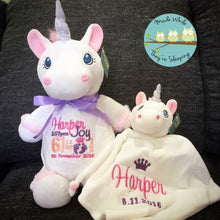 Load image into Gallery viewer, Personalised White Unicorn Cubby