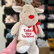 Load image into Gallery viewer, Personalised Red Nose Reindeer