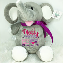 Load image into Gallery viewer, Personalised Grey Elephant