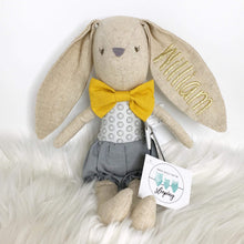 Load image into Gallery viewer, Personalised Alimrose Baby Boy Bunny 26cm