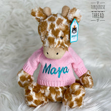 Load image into Gallery viewer, Personalised Jellycat Sweater Jumper - Pink