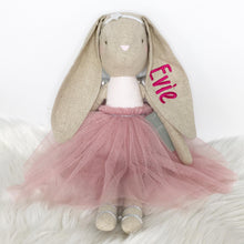 Load image into Gallery viewer, Alimrose Estelle Linen Angel Bunny - Blush 50cm