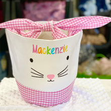 Load image into Gallery viewer, Personalised Easter Bunny Basket - Pink