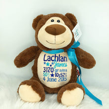 Load image into Gallery viewer, Personalised Brown Bear Cubby