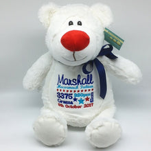 Load image into Gallery viewer, Personalised White Bear Cubby