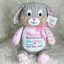 Load image into Gallery viewer, Personalised Harlequin Bunny Bubblegum