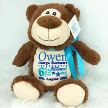Load image into Gallery viewer, Personalised Brown Bear Cubby