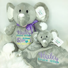Load image into Gallery viewer, Personalised Grey Elephant