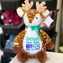 Load image into Gallery viewer, Personalised Deer Cubby Teddy