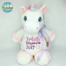 Load image into Gallery viewer, Personalised White Unicorn Cubby