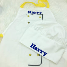 Load image into Gallery viewer, Personalised Child’s Chef Set apron hat