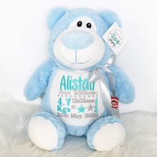 Load image into Gallery viewer, Personalised Blue Bear Cubby