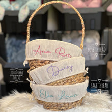 Load image into Gallery viewer, Personalised Easter Basket | Natural