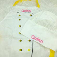 Load image into Gallery viewer, Personalised Child’s Chef Set apron hat