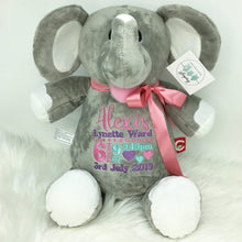 Load image into Gallery viewer, Personalised Grey Elephant