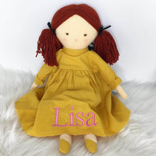 Load image into Gallery viewer, Personalised Alimrose Matilda Doll 45cm Butterscotch