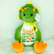 Load image into Gallery viewer, Personalised Dinosaur Teddy