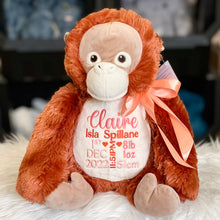 Load image into Gallery viewer, Personalised Orangutan Cubby