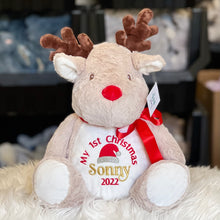 Load image into Gallery viewer, Personalised Red Nose Reindeer
