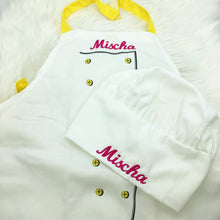 Load image into Gallery viewer, Personalised Child’s Chef Set apron hat