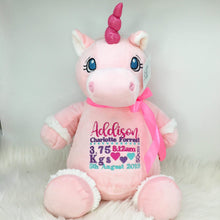 Load image into Gallery viewer, Personalised Pink Unicorn Cubby