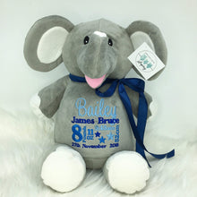 Load image into Gallery viewer, Personalised Grey Elephant
