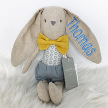 Load image into Gallery viewer, Personalised Alimrose Baby Boy Bunny 26cm