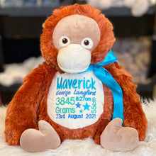 Load image into Gallery viewer, Personalised Orangutan Cubby